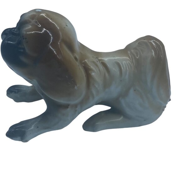 Vtg Pekingese Pug Dog Figurine Handcrafted In Japan Ceramic 2.5"x3.5" - Picture 3 of 11